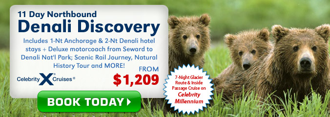 11 Day Denali Discovery Cruise Combo from $1199