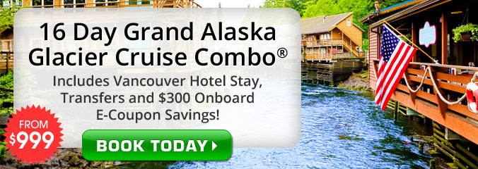 16 Day Grand Alaska Glacier Cruise Combo on NCL Sun!