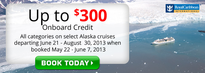 $300 in Onboard Credit on Royal Caribbean