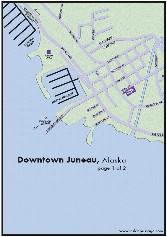 Map of Juneau, Alaska