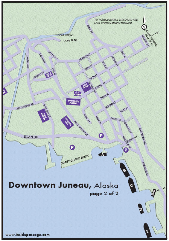 Map of Juneau, Alaska