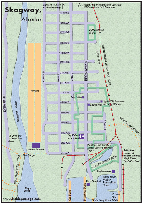 Map of Skagway, Alaska